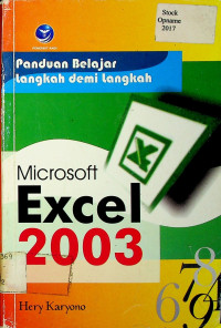 Panduan Belajar langkah demi langkah: Microsoft Excel 2003