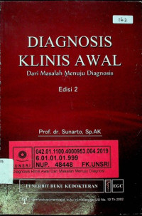 DIAGNOSIS KLINIS AWAL Dari Masalah Menuju Diagnosis Edisi 2