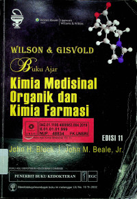 WILSON & GISVOLD : Buku Ajar Kimia Medisinal Organik dan Kimia Farmasi, edisi 11