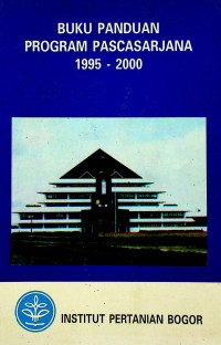 BUKU PANDUAN PROGRAM PASCASARJANA 1995-2000