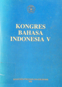 KONGRES BAHASA INDONESIA V