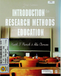 INTRODUCTION to RESEARCH METHODS in EDUCATION, 2nd Edition