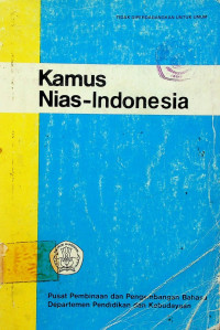 Kamus Nias-Indonesia