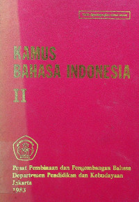 KAMUS BAHASA INDONESIA II