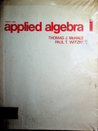 TESTS FOR applied algebra I