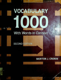 VOCABULARY 1000 with words in context, SECOND EDITION