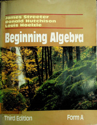 Beginning Algebra Form A Third Edition