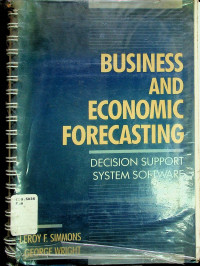 BUSINESS AND ECONOMIC FORECASTING; DECISION SUPPORT SYSTEM SOFTWARE