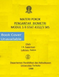 MATERI POKOK PENGANTAR  BIOMETRI MODUL 1-9 STAT 4332/3 SKS