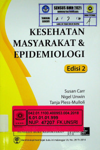 KESEHATAN MASYARAKAT & EPIDEMIOLOGI, Edisi 2