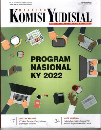 KOMISI YUDISIAL: PROGRAM NASIONAL KY 2022, Edisi Januari-Maret 2022