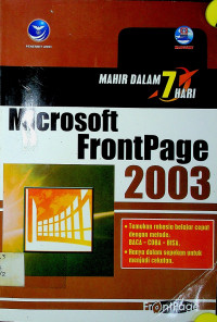 MAHIR DALAM 7 HARI: Microsoft FrontPage 2003