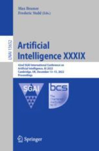 Artificial Intelligence XXXIX: 42nd SGAI International Conference on Artificial Intelligence, AI 2022, Cambridge, UK, December 13–15, 2022, Proceedings
