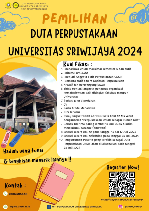 PEMILIHAN DUTA PERPUSTAKAAN UNIVERSITAS SRIWIJAYA  2024