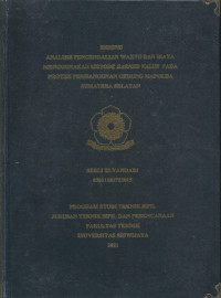 ANALISIS PENGENDALIAN WAKTU DAN BIAYA MENGGUNAKAN METODE EARNED VALUE PADA PROYEK PEMBANGUNAN GEDUNG MAPOLDA SUMATERA SELATAN