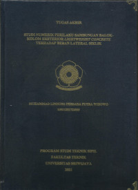 STUDI NUMERIK PERILAKU SAMBUNGAN BALOK-KOLOM EKSTERIOR LIGHTWEIGHT CONCRETE TERHADAP BEBAN LATERAL SIKLIK