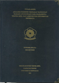 ANALISIS PERSEPSI TERHADAP BANGUNAN RAMAH LINGKUNGAN PADA MAHASISWA TEKNIK SIPIL DAN ARSITEKTUR UNIVERSITAS SRIWIJAYA
