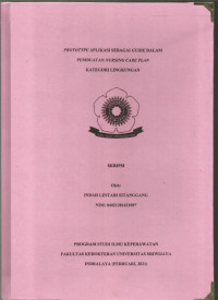 PROTOTYPE APLIKASI SEBAGAI GUIDE DALAM PEMBUATAN NURSING CARE PLAN KATEGORI LINGKUNGAN