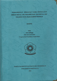PERBANDINGAN KEKUATAN TARIK PENGELASAN SHIELD METAL ARC WELDING DAN GAS METAL ARC WELDING PADA BAJA KARBON RENDAH