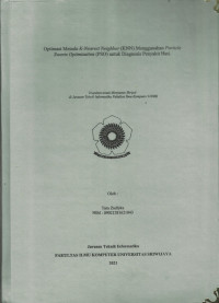 OPTIMASI METODE K-NEAREST NEIGHBOR (KNN) MENGGUNAKAN PARTICLE SWARM OPTIMIZATION (PSO) UNTUK DIAGNOSIS PENYAKIT HATI