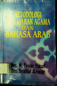 METODOLOGI PENGAJARAN AGAMA DAN BAHASA ARAB