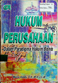 HUKUM PERUSAHAAN: Dalam Paradigma Hukum Bisnis