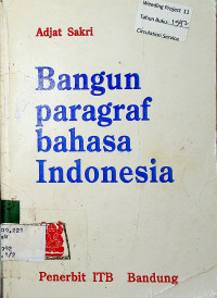 Bangun paragraf  bahasa Indonesia