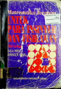 Matematika Terapan UNTUK PARA INSINYUR DAN FISIKAWAN Edisi Ketiga 2