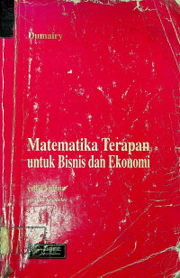 Matematika Terapan untuk Bisnis dan Ekonomi edisi kedua