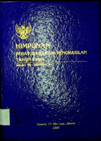 Himpunan peraturan pajak penghasilan tahun 1999