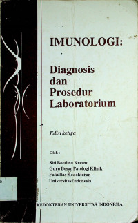 IMUNOLOGI: Diagnosis dan Prosedur Laboratorium