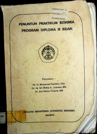 PENUNTUN PRAKTIKUM BIOKIMIA PROGRAM DIPLOMA III BIDAN