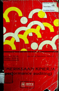 PEMERIKSAAN KINERJA ( performance auditing )