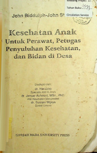 Kesehatan Anak Untuk Perawat, Petugas Penyuluhan Kesehatan, dan Bidan di Desa