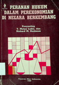 PERANAN HUKUM DALAM PEREKONOMIAN DI NEGARA BERKEMBANG