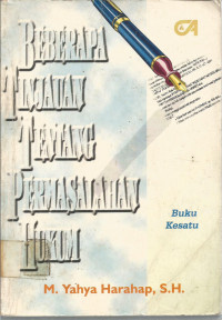 BEBERAPA TINJAUAN TENTANG PERMASALAHAN HUKUM, Buku Kesatu