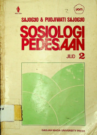 SOSIOLOGI PEDESAAN, JILID 2