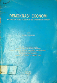 DEMOKRASI EKONOMI: KETERKAITAN USAHA PARTISIPATIF VS KONSENTRASI EKONOMI