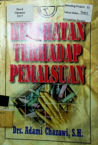 KEJAHATAN TERHADAP PEMALSUAN