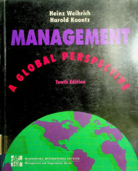 MANAGEMENT A GLOBAL PERSPECTIVE, Tenth Edition