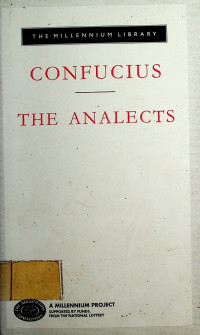 Confucius; THE ANALECTS