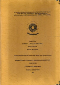 ANALISIS TINGKAT KESEHATAN BANK UMUM BUMN YANG TERDAFTAR DI BURSA EFEK INDONESIA DENGAN MENGGUNAKAN METODE RISK BASED BANK RATING (RBBR)