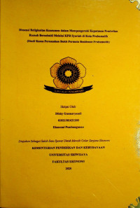 DIMENSI RELIGIUSITAS KONSUMEN DALAM MEMPENGARUHI KEPUTUSAN PEMBELIAN RUMAH BERSUBSIDI MELALUI KPR SYARIAH DI KOTA PRABUMULIH (STUDI KASUS PERUMAHAN BUKIT PERMATA RESIDENCE PRABUMULIH)