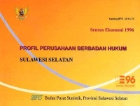 Sensus Ekonomi 1996: PROFIL PERUSAHAAN BERBADAN HUKUM SULAWESI SELATAN