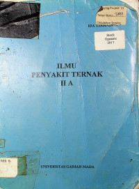 ILMU PENYAKIT TERNAK II A