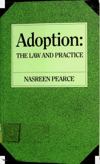 Adoption: THE LAW AND PRACTICE