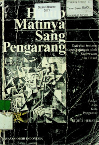 Hidup Matinya Sang Pengarang: Esai-esai tentang Kepengarangan oleh Sastrawan dan Filsuf