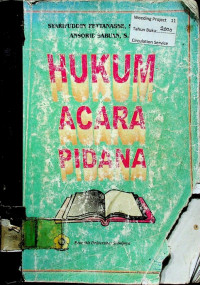 HUKUM ACARA PIDANA