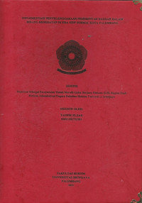IMPLEMENTASI PENYELENGGARAAN PEMERINTAH DAERAH DALAM BIDANG KESEHATAN DI ERA NEW NORMAL KOTA PALEMBANG