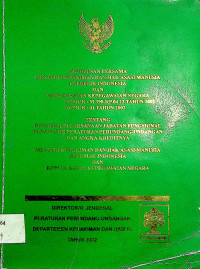 KEPUTUSAN BERSAMA MENTERI KEHAKIMAN DAN HAK ASASI MANUSIA REPUBLIK INDONESIA DAN KEPALA BKN NOMOR : M.390-KP.04.12 TAHUN 2002 NOMOR : 01 TAHUN 2002 TENTANG PETUNJUK PELAKSANAAN JABATAN FUNGSIONAL PERANCANG PERATURAN PERUNDANG-UNDANGAN DAN ANGKA KREDITNYA